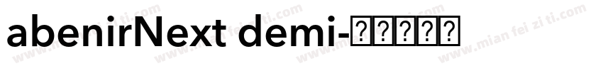 abenirNext demi字体转换
